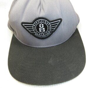 Rebel Eight Hat Cap SnapBack Gray Black Logo Rebel8 Baseball OS